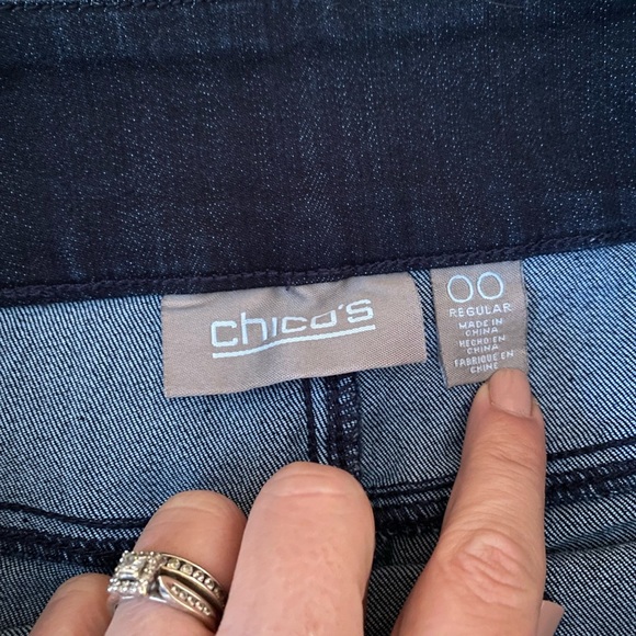 Chico's women's pull on Indigo blue leggings size 00 Regular ( 28”waist) - Picture 11 of 16